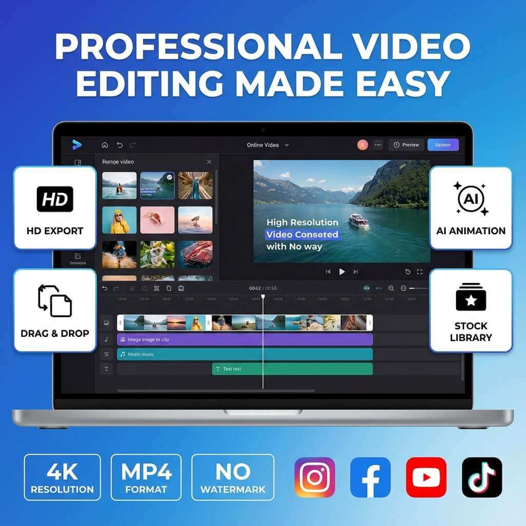 Add Images to Video with HD Export Quality