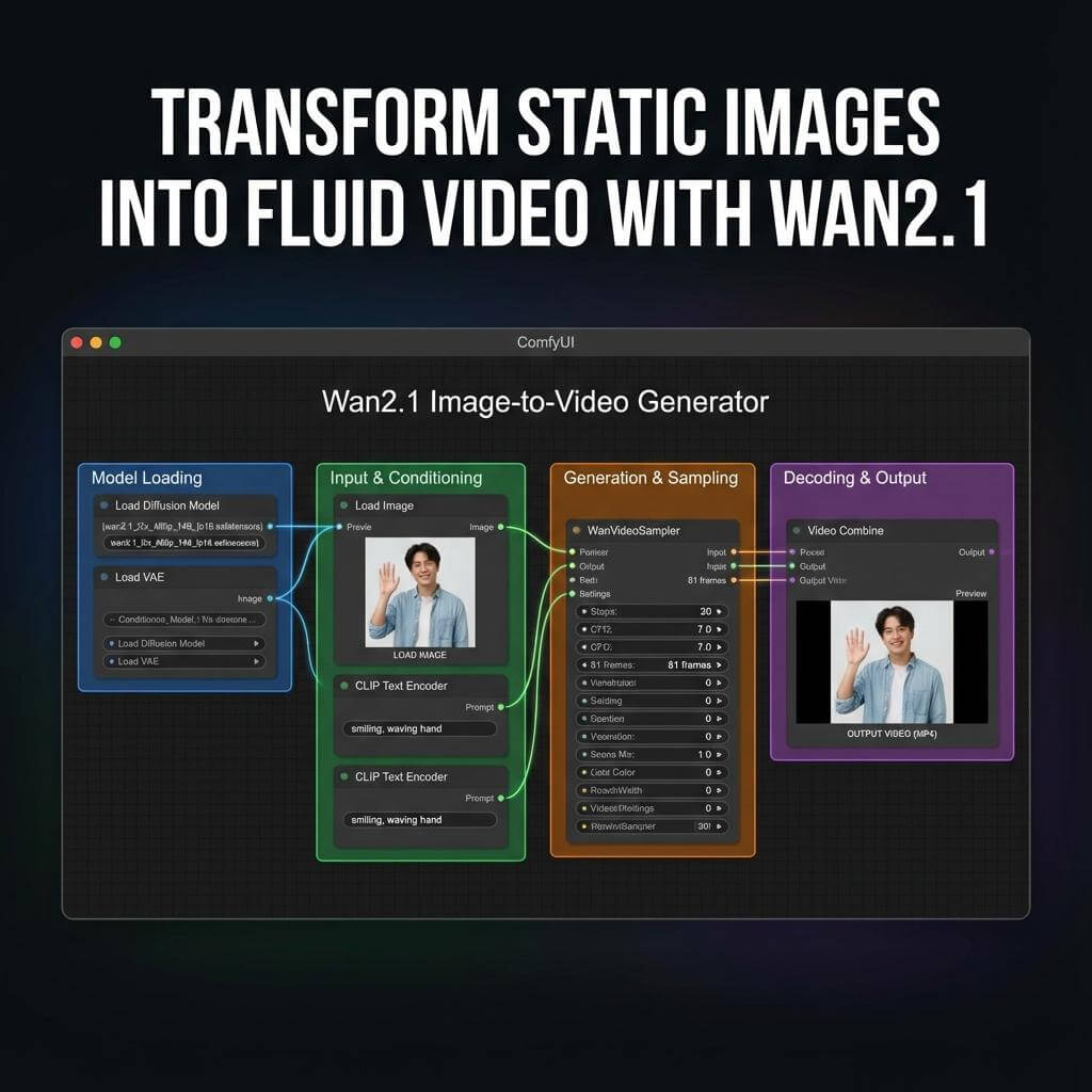 Wan2.1 ComfyUI Image to Video Generator